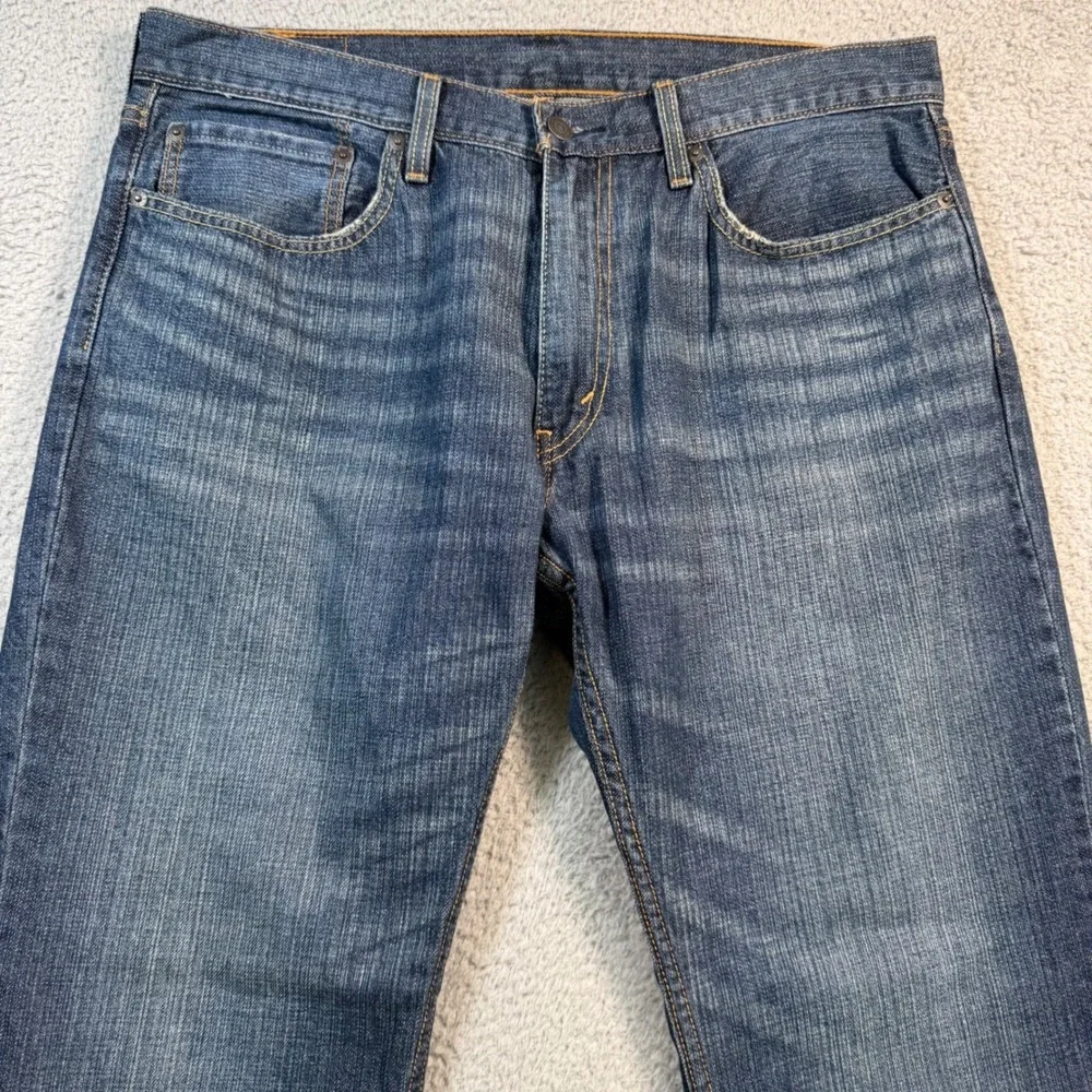 Levis 559 Relaxed Straight‎ Leg Jeans Mens 36x30 Medium Wash Blue Denim